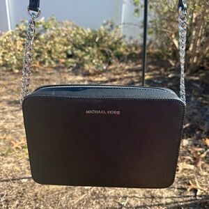 Michael Kors Jet Set Large Saffiano Leather Crossbody Bag